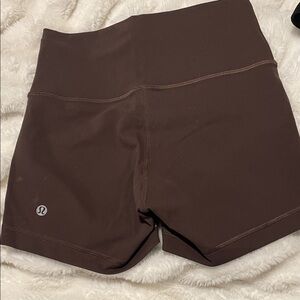 lululemon athletica Wunder Train Brown bike Shorts